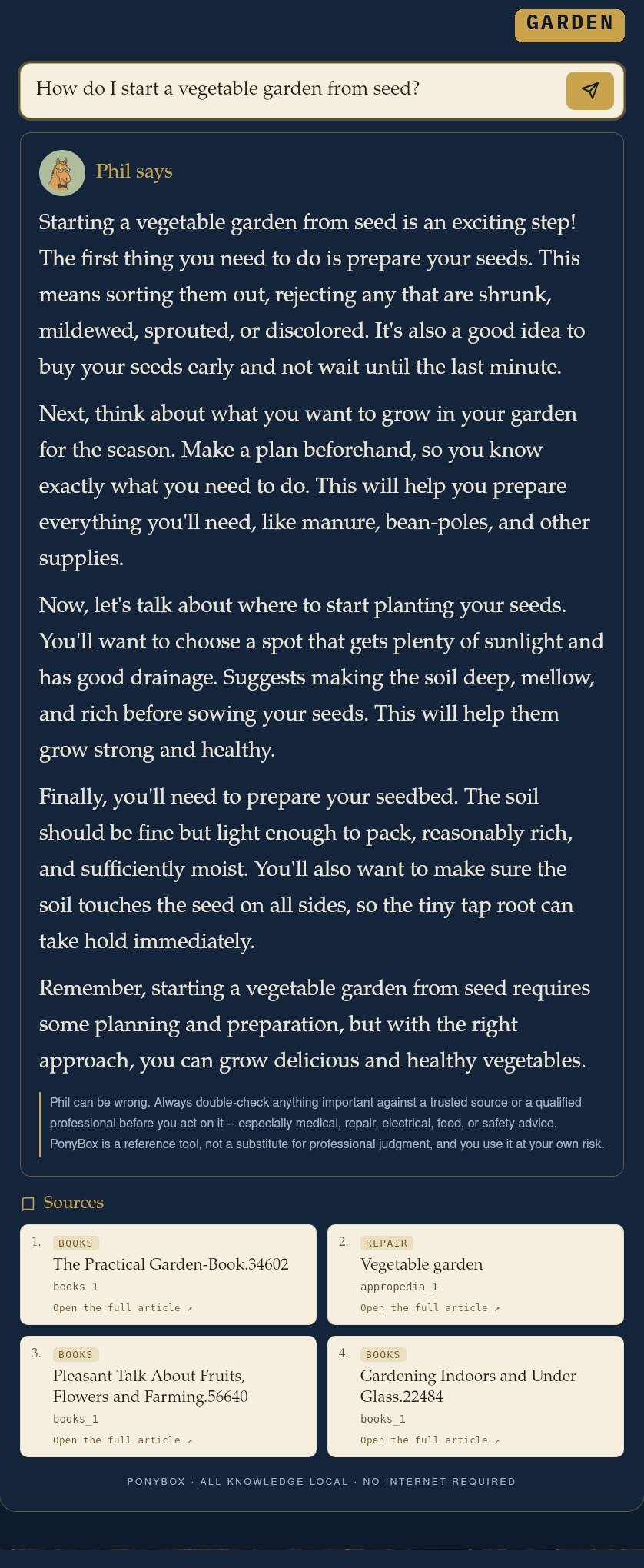 How do I start a vegetable garden from seed?